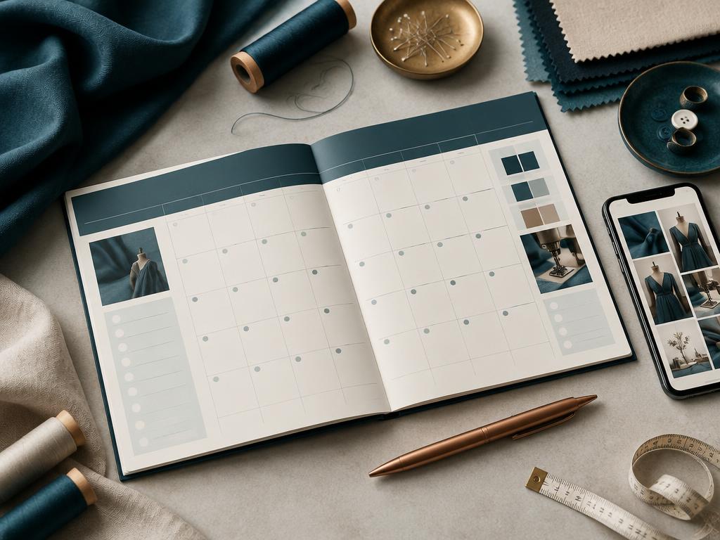 Mockup de Calendário de conteúdo — 30 dias