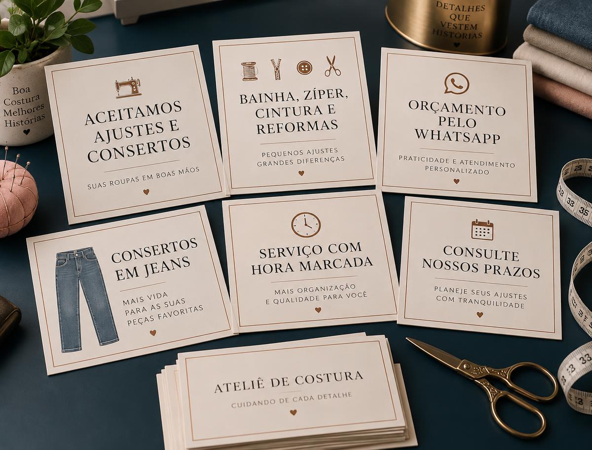 Mockup de Kit de placas para o ateliê